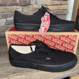 Vans UA Authentic Black/Black VN000EE3BKA1 Men's 8 Women's 9.5